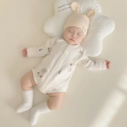 PureNest – Long Sleeve Cotton Baby Romper for Boys & Girls